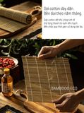 Mành Tre Cuộn Cơm BAMBOOO ECO Dụng CụCuộn Kimbap Dùng Trong Nhà Bếp Gia Đình Nhà Hàng