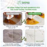 Thảm mặt bếp BAMBOOO ECO thấm hút nhanh, chống trượt dễ lau chùi