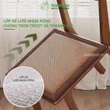 Đệm ngồi chống nóng thoáng khí BAMBOOO ECO  hình vuông chống trơn trượt mềm mại