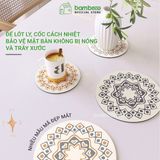 Miếng lót cốc nồi BAMBOOO ECO cách nhiệt chống trầy mặt bàn