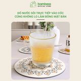 Miếng lót cốc nồi BAMBOOO ECO cách nhiệt chống trầy mặt bàn