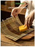 Mành Tre Cuộn Cơm BAMBOOO ECO Dụng CụCuộn Kimbap Dùng Trong Nhà Bếp Gia Đình Nhà Hàng