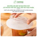 Giấy nến chống tràn 360° túi 500 tờ BAMBOOO ECO dùng cho ly nhựa 1 lần đựng cafe, trà sữa , chè