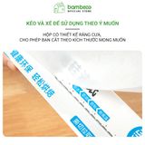 Giấy nến nướng chống dính - chịu nhiệt 220°c BAMBOOO ECO không mùi, chống thấm dầu, hộp có răng cưa