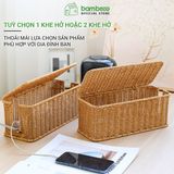 Hộp đựng dây điện giả mây, hộp che ổ cắm, quản lý dây sạc bàn làm việc, kệ tivi – BAMBOOO ECO