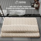 Thảm Khô Nhanh Không Cần Cúi BAMBOOO ECO  Thảm Lau Chân Cho Người Già & Mẹ Bầu