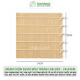 Mành Tre Cuộn Cơm BAMBOOO ECO Dụng CụCuộn Kimbap Dùng Trong Nhà Bếp Gia Đình Nhà Hàng