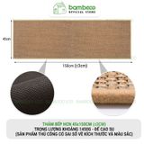 Thảm bếp 2024 sợi dệt thấm nước nhanh BAMBOOO ECO thảm trải sàn nhà bếp chống trơn trượt bằng cao su