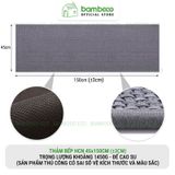 Thảm bếp 2024 sợi dệt thấm nước nhanh BAMBOOO ECO thảm trải sàn nhà bếp chống trơn trượt bằng cao su