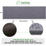 Thảm bếp 2024 sợi dệt thấm nước nhanh BAMBOOO ECO thảm trải sàn nhà bếp chống trơn trượt bằng cao su