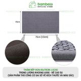 Thảm bếp 2024 sợi dệt thấm nước nhanh BAMBOOO ECO thảm trải sàn nhà bếp chống trơn trượt bằng cao su