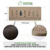Thảm bếp 2024 sợi dệt thấm nước nhanh BAMBOOO ECO thảm trải sàn nhà bếp chống trơn trượt bằng cao su