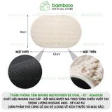 Thảm nhung phòng tắm BAMBOOO ECO – siêu thấm hút, đế cao su chống trượt, nhanh khô