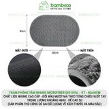 Thảm nhung phòng tắm BAMBOOO ECO – siêu thấm hút, đế cao su chống trượt, nhanh khô