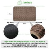 Thảm Phòng Tắm Nhung Cao Cấp BAMBOOO ECO Siêu Thấm Hút , Dày Dặn Nhiều Lớp , Đế Cao Su Chống Trượt