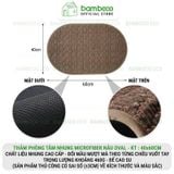 Thảm nhung phòng tắm BAMBOOO ECO – siêu thấm hút, đế cao su chống trượt, nhanh khô