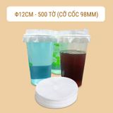 Giấy nến chống tràn 360° túi 500 tờ BAMBOOO ECO dùng cho ly nhựa 1 lần đựng cafe, trà sữa , chè