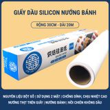 Giấy nến nướng chống dính - chịu nhiệt 220°c BAMBOOO ECO không mùi, chống thấm dầu, hộp có răng cưa