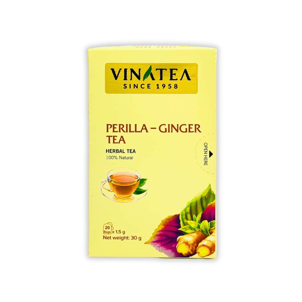 Trà Thảo Mộc Tía Tô - Gừng Vinatea 30g Túi Lọc