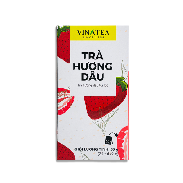 Trà Vinatea Hương Dâu Túi Lọc 50 g