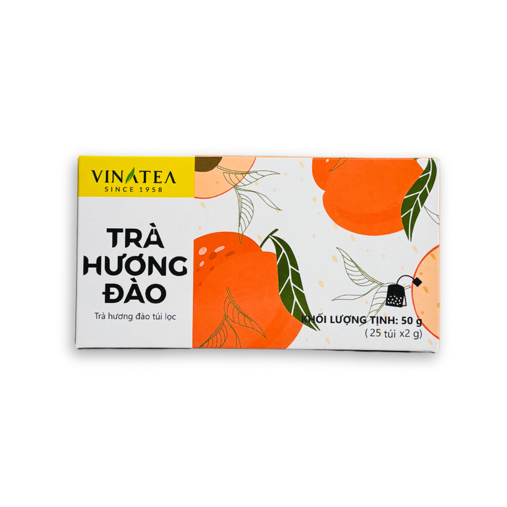 Trà Vinatea Hương Đào Túi Lọc 50 g