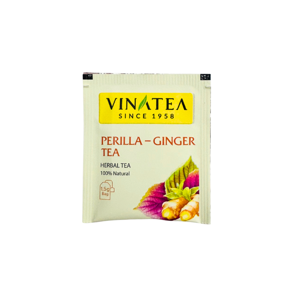 Trà Thảo Mộc Tía Tô - Gừng Vinatea 30g Túi Lọc