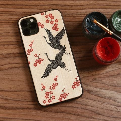 Đôi chim hạc anh đào