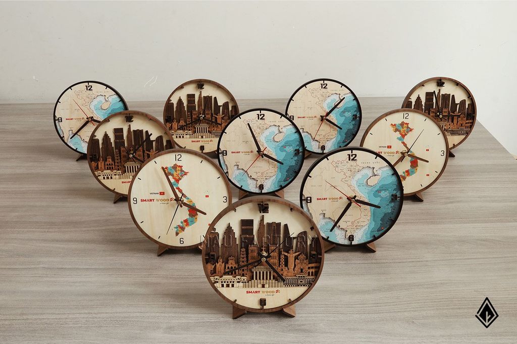 Đồng hồ gỗ Việt Nam | Thiết kế theo yêu cầu