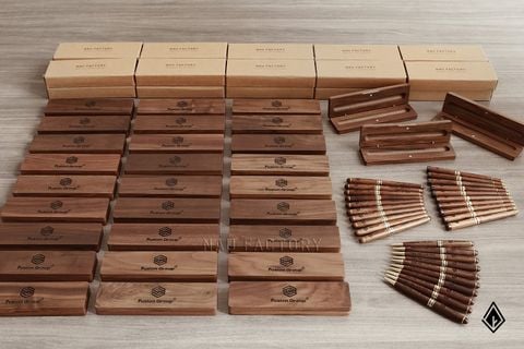Set bút và hộp bút gỗ | Khắc logo theo yêu cầu