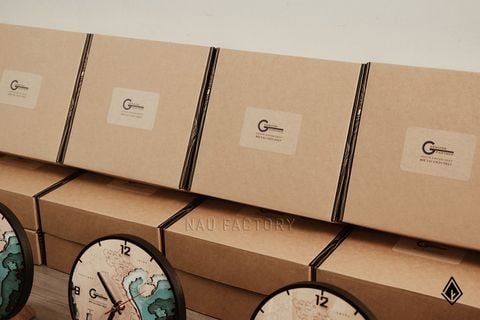 Đồng hồ gỗ để bàn | Bản đồ Việt Nam
