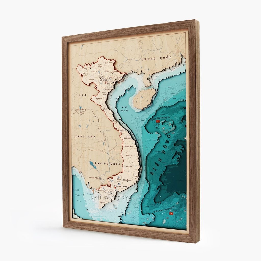 Tranh gỗ 3D Bản đồ Việt Nam | Phiên bản đặc biệt