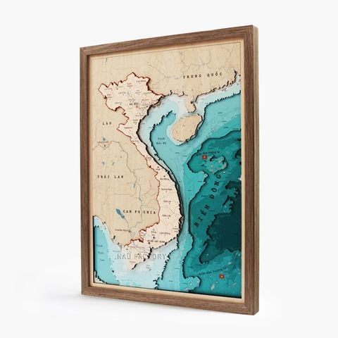 Tranh gỗ 3D Bản đồ Việt Nam | Phiên bản đặc biệt
