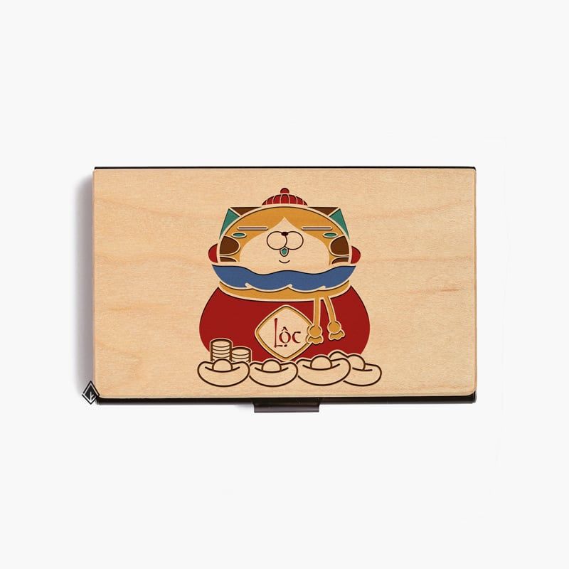 Hộp namecard | Mèo tài lộc
