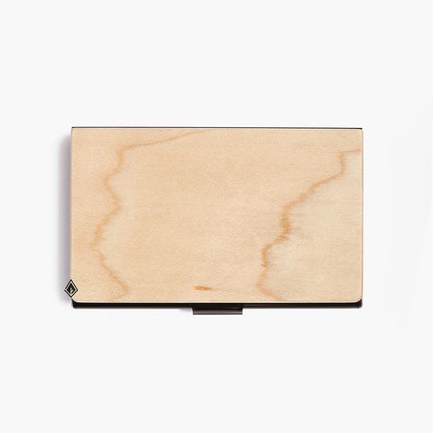 Hộp namecard gỗ Maple trơn