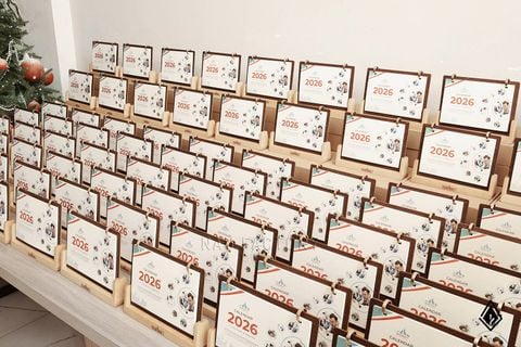 Lịch gỗ chữ U | In theo yêu cầu của thương hiệu