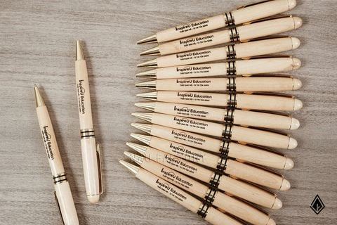 Lịch gỗ khay bút và bút gỗ Maple | Nội dung in/khắc theo ý tưởng