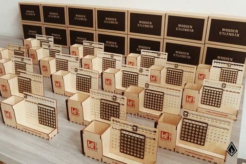 Lịch gỗ vạn niên | In UV theo yêu cầu