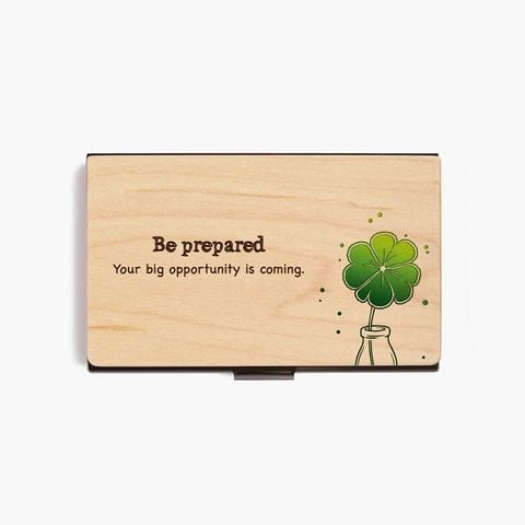 Hộp namecard | Cỏ 4 lá may mắn