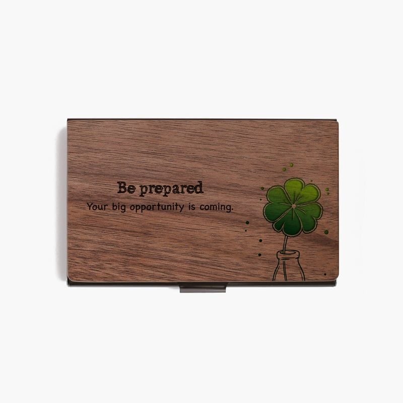 Hộp namecard | Cỏ 4 lá may mắn