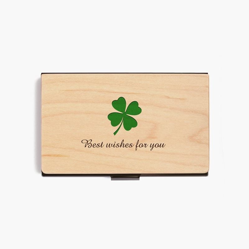 Hộp namecard | Cỏ 4 lá may mắn