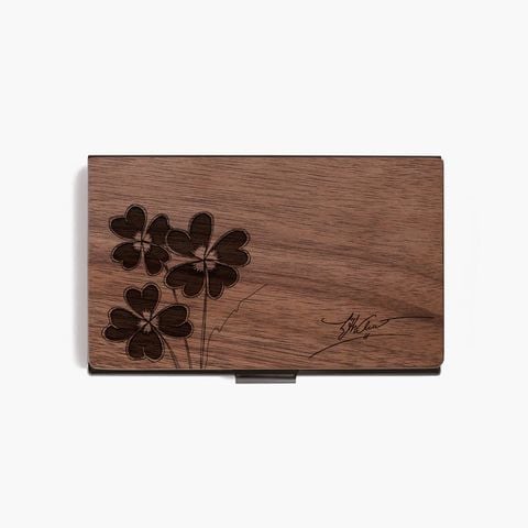 Hộp namecard | Cỏ 4 lá và chữ ký