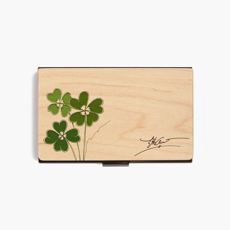 Hộp namecard | Cỏ 4 lá và chữ ký