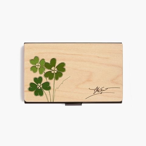Hộp namecard | Cỏ 4 lá và chữ ký