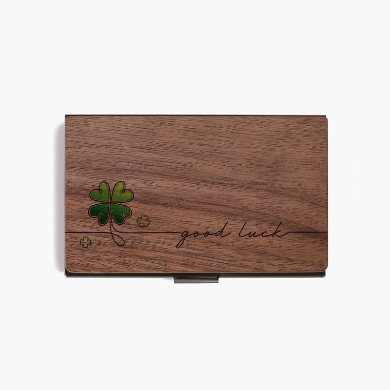 Hộp namecard | Cỏ 4 lá may mắn