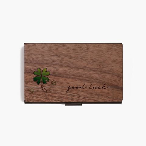 Hộp namecard | Cỏ 4 lá may mắn