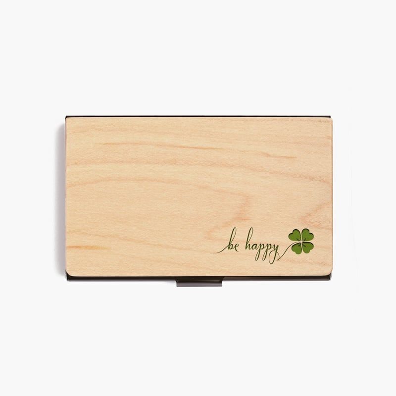 Hộp namecard | Cỏ 4 lá may mắn