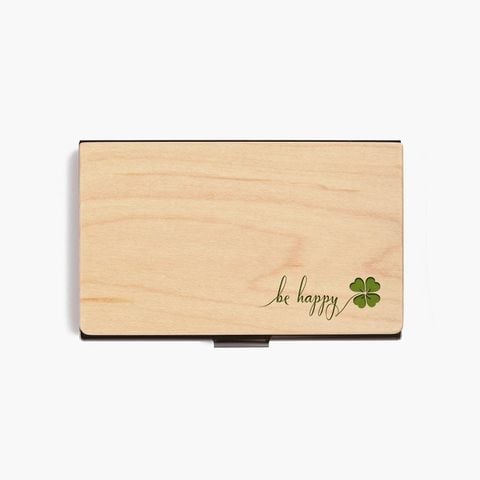 Hộp namecard | Cỏ 4 lá may mắn