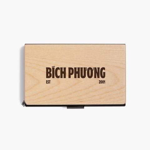 Hộp namecard | Khắc tên tạo logo
