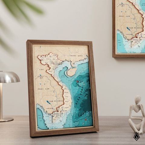Tranh gỗ 3D Bản đồ Việt Nam | Phiên bản đặc biệt