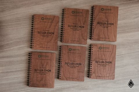 Sổ tay gỗ Walnut sang trọng | Cá nhân hóa quà tặng
